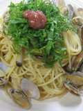 あさりパスタ （夏の和風梅味）