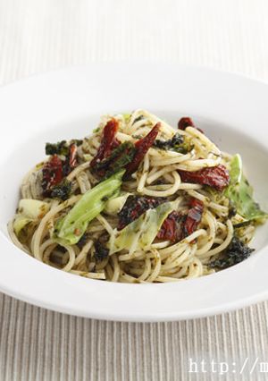 キャベツとドライトマトの海苔塩パスタ-レシピのメイン写真