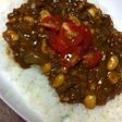 大豆とひき肉のカレー~簡単~