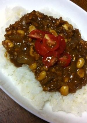大豆とひき肉のカレー~簡単~-レシピのメイン写真