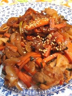 ☆豚モモ肉のプルコギ風炒め物-レシピのメイン写真