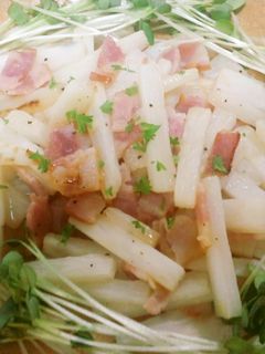 *長芋とベーコンのバター醤油炒め*-レシピのメイン写真