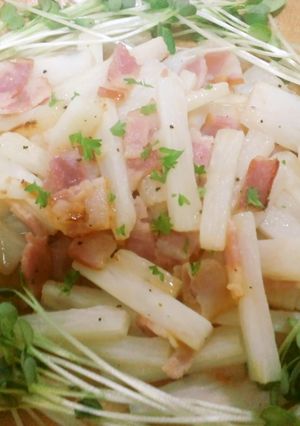 ＊長芋とベーコンのバター醤油炒め＊-レシピのメイン写真