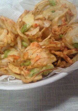 ✿たまねぎとえだ豆とさくらえびのかき揚げ-レシピのメイン写真
