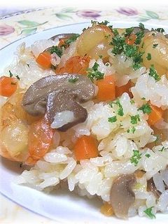 炊飯器で☆エビピラフ-レシピのメイン写真