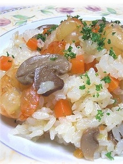 炊飯器で☆エビピラフ-レシピのメイン写真