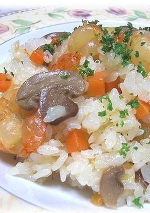 炊飯器で☆エビピラフ-レシピのメイン写真