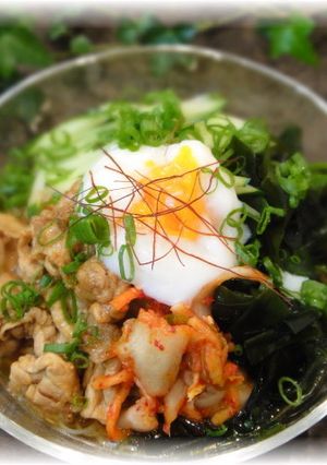 カフェ風☆麺つゆで冷麺風冷やしそうめん★-レシピのメイン写真