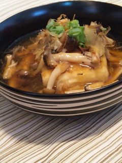揚げない!揚げ出し豆腐〜きのこあんかけ〜-レシピのメイン写真