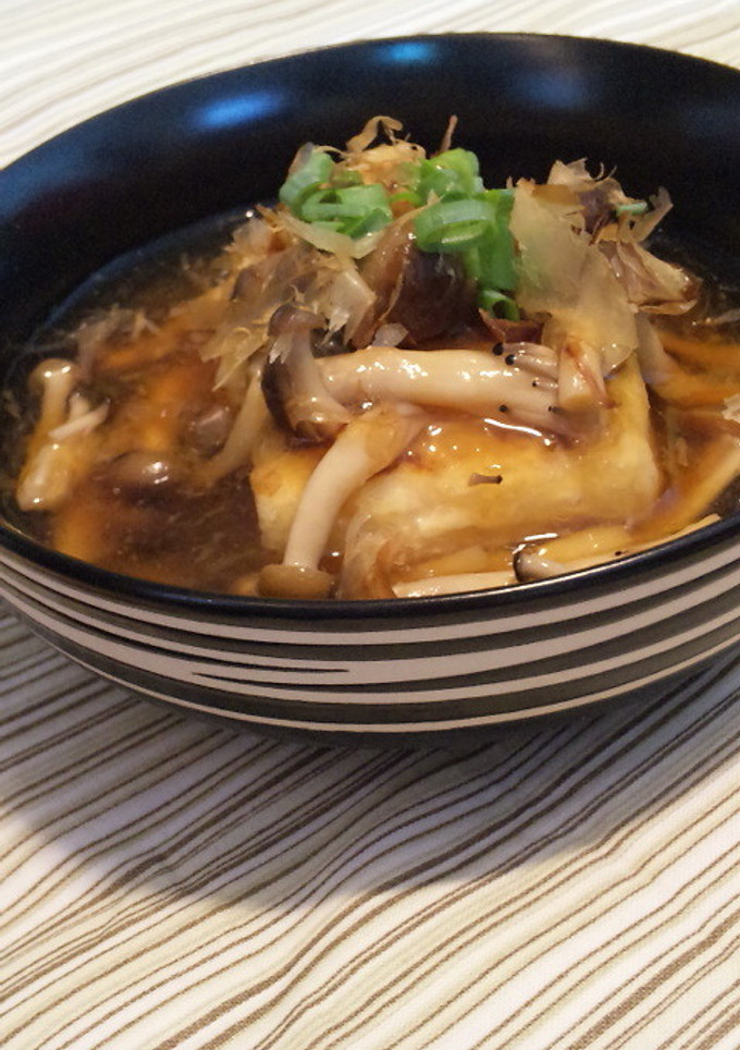 揚げない！揚げ出し豆腐〜きのこあんかけ〜-レシピのメイン写真