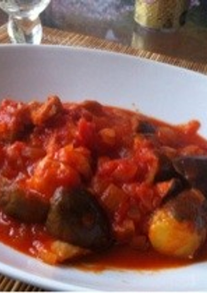 イタリア風 鳥肉と夏野菜のトマト煮-レシピのメイン写真