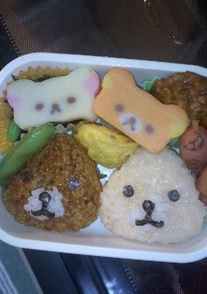 リラックマ&コリラックマお弁当♪-レシピのメイン写真