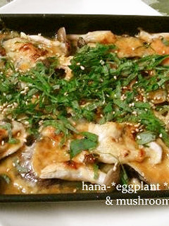 なすとシメジの味噌チーズ焼き-レシピのメイン写真