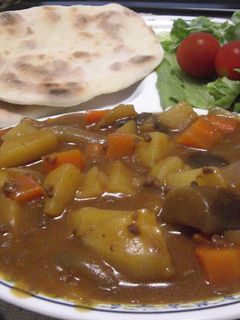野菜カレー&ナン-レシピのメイン写真