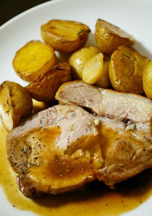 シンプルな豚ロース肉のオーブン焼き -レシピのメイン写真