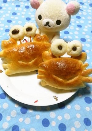 ギョロギョロお目めのカニパン-レシピのメイン写真