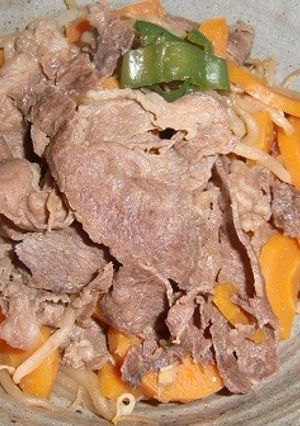 焼き肉に見える、牛肉の煮物-レシピのメイン写真