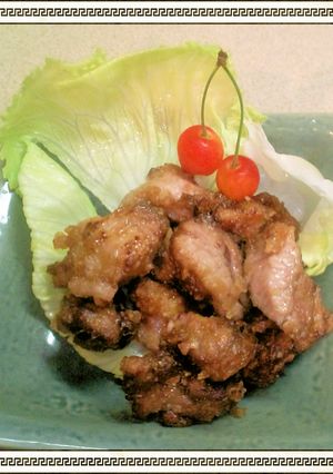 マグロ頬肉の龍田揚げ♪-レシピのメイン写真