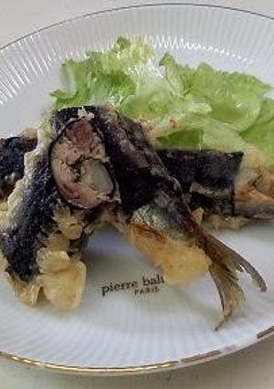 いわしの生姜大葉チーズサンド磯辺揚げ-レシピのメイン写真