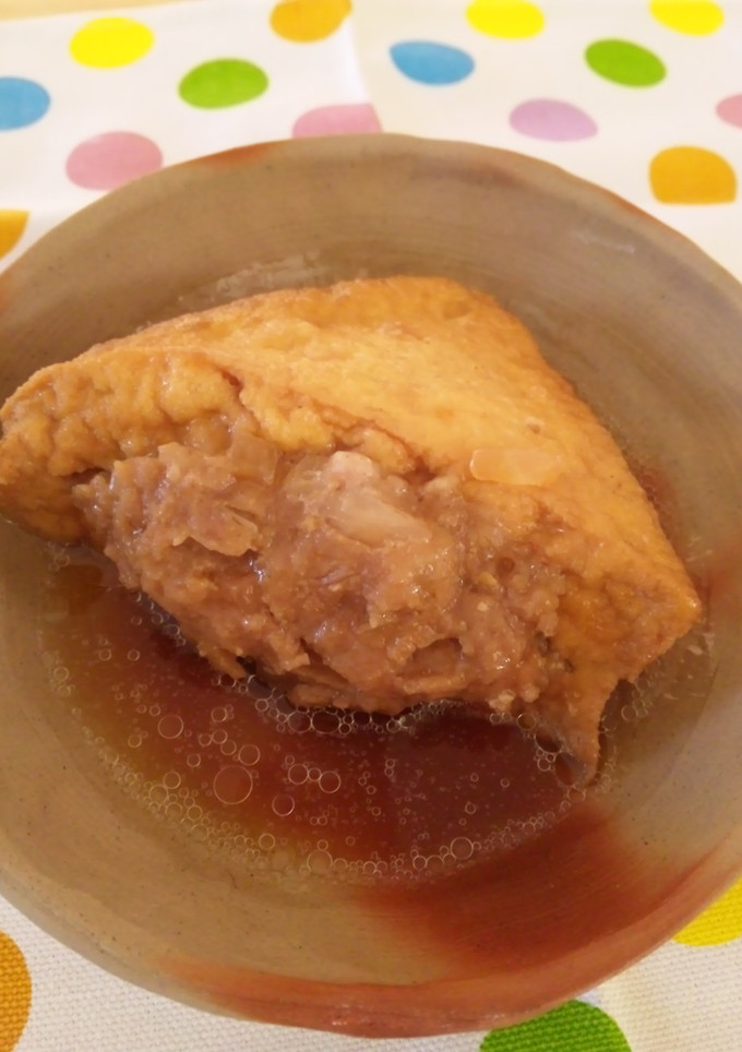 しっとりおいしい！厚揚げの肉詰め煮-レシピのメイン写真