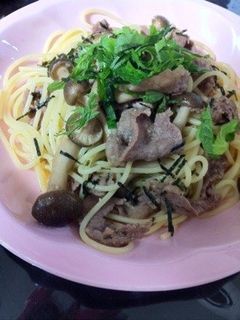 簡単おいしい牛肉とキノコの和風パスタ☆-レシピのメイン写真