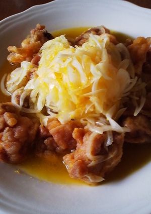 オレンジで鶏モモ肉の南蛮漬け-レシピのメイン写真
