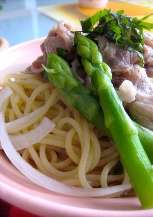 柔らか豚の夏の冷製パスタ！-レシピのメイン写真