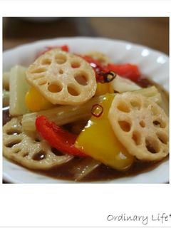 【甘酢】素揚げれんこんのマリネ-レシピのメイン写真