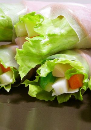 香味野菜の爽やか生春巻き-レシピのメイン写真