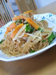 チャプチェ笑?みそ味春雨炒め-レシピのメイン写真