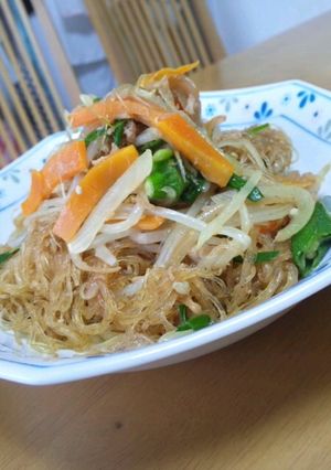 チャプチェ笑？みそ味春雨炒め-レシピのメイン写真