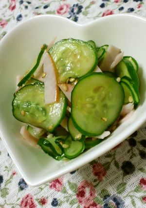 きゅうりとハムの酢の物✿-レシピのメイン写真