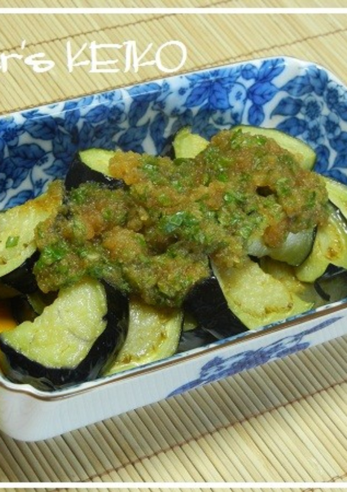 冷たい揚げナスのシソみぞれ乗せ-レシピのメイン写真