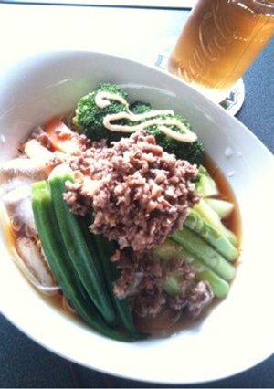 夏!サッパリ!夏野菜の冷ぶっかけ素麺☆-レシピのメイン写真