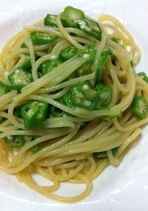 オクラを使って♪冷製パスタ♪-レシピのメイン写真