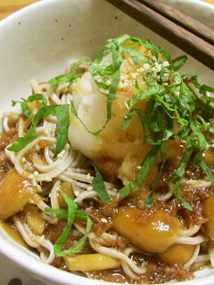 蜂蜜梅つゆ✿茸おろし冷蕎麦-レシピのメイン写真