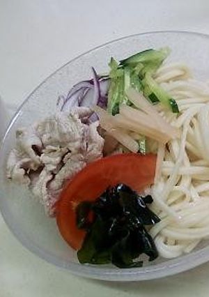 新生姜でさっぱり 冷しゃぶうどん-レシピのメイン写真