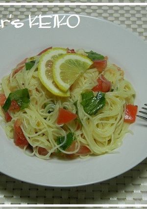 【農家のレシピ】トマトの冷製パスタ-レシピのメイン写真
