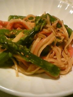 お弁当にも☆アスパラとカニカマの胡麻和え-レシピのメイン写真