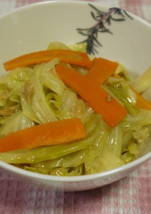 夏のお惣菜♪キャベツとツナのカレー煮-レシピのメイン写真