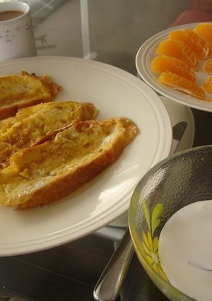 かちかちフランスパンでフレンチトースト-レシピのメイン写真