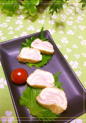 魚肉ソーセージとチーズの薄揚げ巻き-レシピのメイン写真