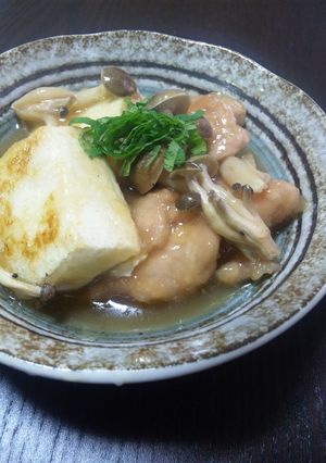 鶏と豆腐としめじのうま煮-レシピのメイン写真