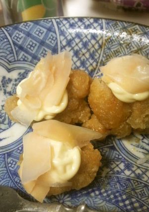 から揚げに☆さっぱりガリマヨトッピング☆-レシピのメイン写真