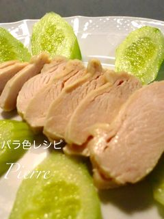 ルクエで*蒸し鶏-レシピのメイン写真