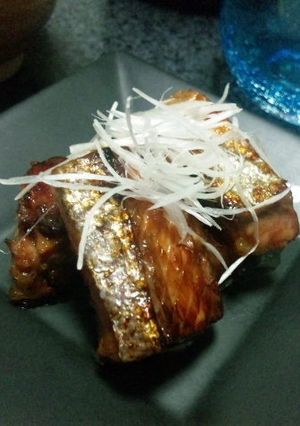 鮭ハラス～にんにく醤油漬-レシピのメイン写真