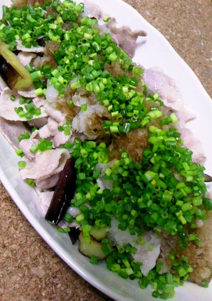 ナスと豚肉のおろしのせ-レシピのメイン写真