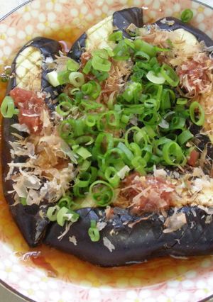 我が家の夏の定番！茄子の梅肉のせ☆-レシピのメイン写真
