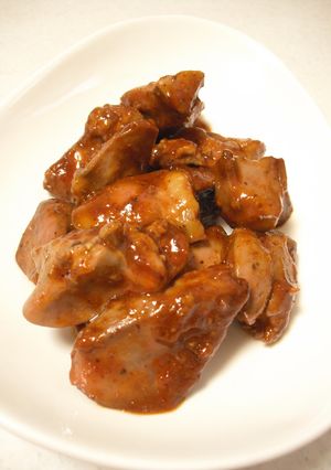 とり肝の辛味噌炒-レシピのメイン写真
