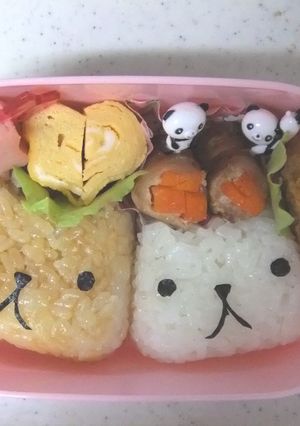 カピバラさん　☆簡単おにぎりのキャラ弁-レシピのメイン写真